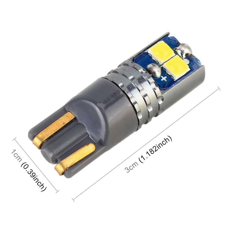 2 PCS T10 / W5W / 168 DC12-24V / 1.8W / 6000K / 140LM Car Clearance Light 4LEDs SMD-3030 Lamp Beads