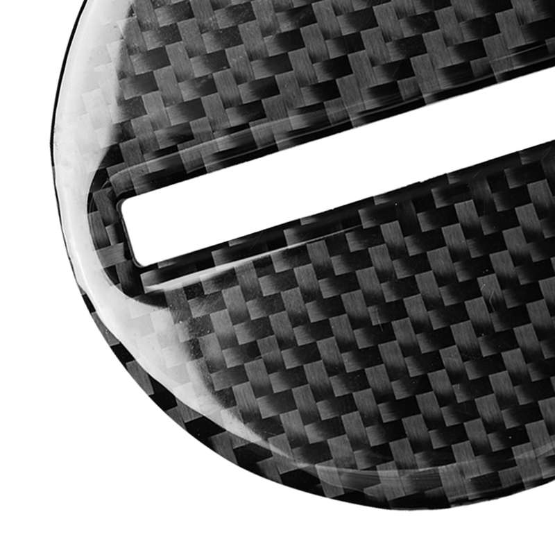 2 in 1 Car Carbon Fiber Steering Wheel Button Decorative Sticker for Chevrolet Camaro 2017-2019, Lef