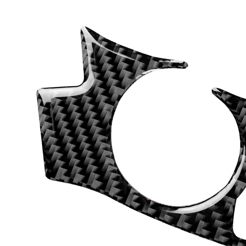 4 in 1 Car Carbon Fiber Steering Wheel Button Decorative Sticker for Lexus IS250 NX200 200t 300h, Le