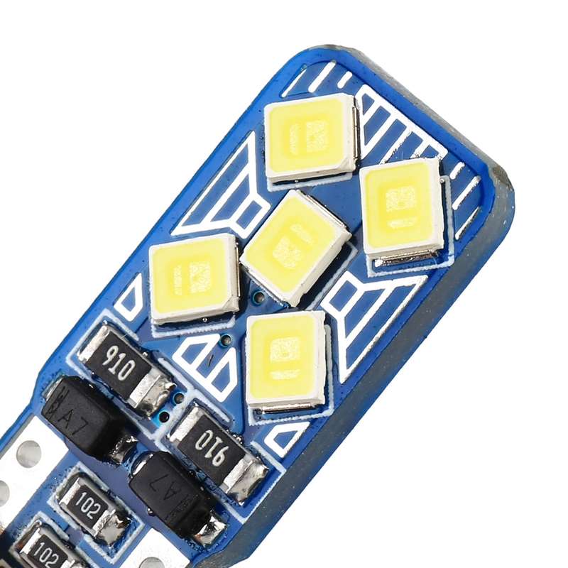 2 PCS T10 / W5W / 168 DC12V 1.8W 6000K 130LM 10LEDs SMD-2835 Car Reading Lamp Clearance Light, with