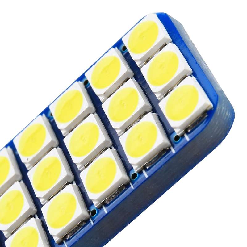 2 PCS T10 / W5W / 168 DC12V 1.8W 6000K 140LM 18LEDs SMD-3030 Car Reading Lamp Clearance Light, with