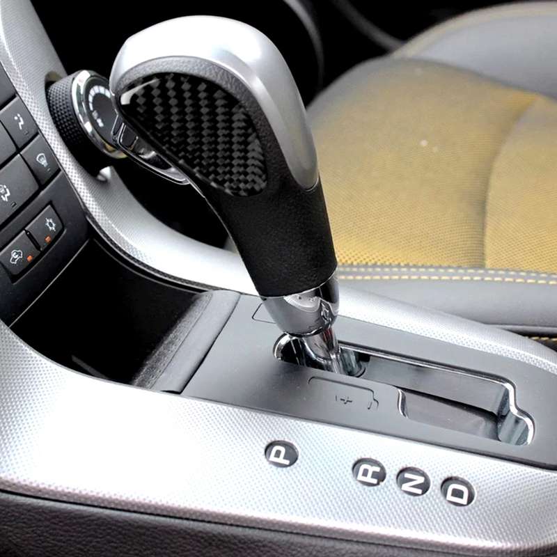 Car Carbon Fiber Center Control Gear Shift Panel Decorative Sticker for Chevrolet Cruze 2009-2015, L