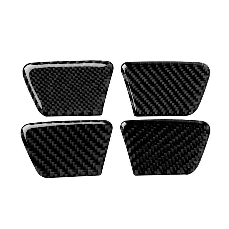 4 PCS Car Carbon Fiber Door Bowl Decorative Sticker for Chevrolet Cruze 2009-2015, Left and Right Dr
