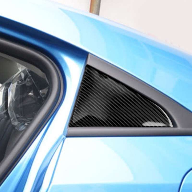 Car Carbon Fiber Rear Triangle Glass Decorative Sticker for Chevrolet Cruze 2009-2015, Left and Righ