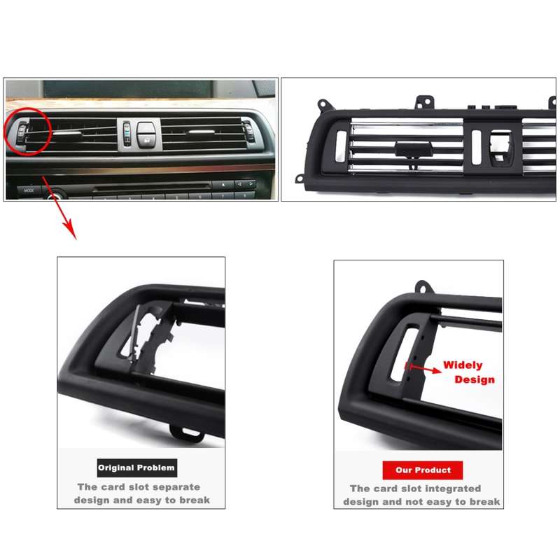 Car Front Console Grill Dash AC Air Vent 64229166885 for BMW 5 Series