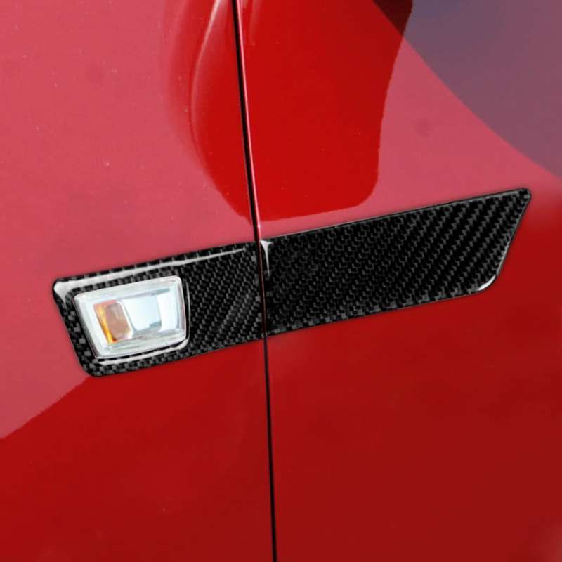 4 in 1 Car Carbon Fiber Turn Light Panel Decorative Sticker for Chevrolet Cruze 2009-2015, Left and