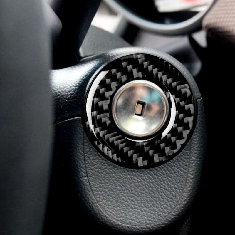 Car Carbon Fiber Lighter Key Ring Decorative Sticker for Chevrolet Cruze 2009-2015, Left and Right D