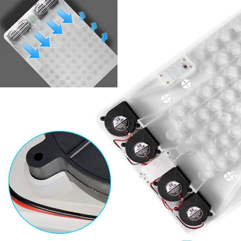 Car 12V Cushion Summer USB Breathable Ice Silk Seat Cover, Eight Fans + Ventilation and Refrigeratio