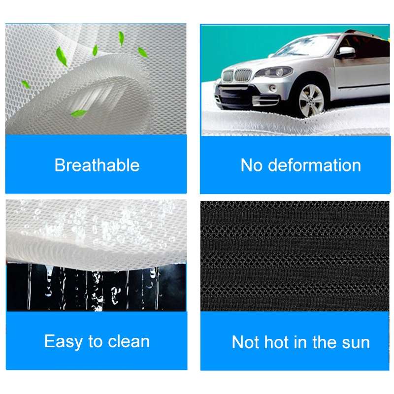 Car 12V Cushion Summer USB Breathable Ice Silk Seat Cover, Eight Fans + Ventilation and Refrigeratio