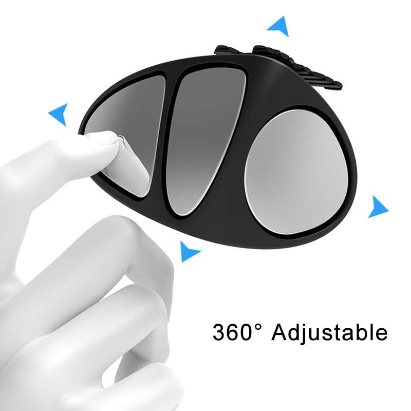 3R-151 3 in 1 Car Rearview Auxiliary Blind Spot Mirror Rear View 146 Front Wheel Mirror for Left Sid