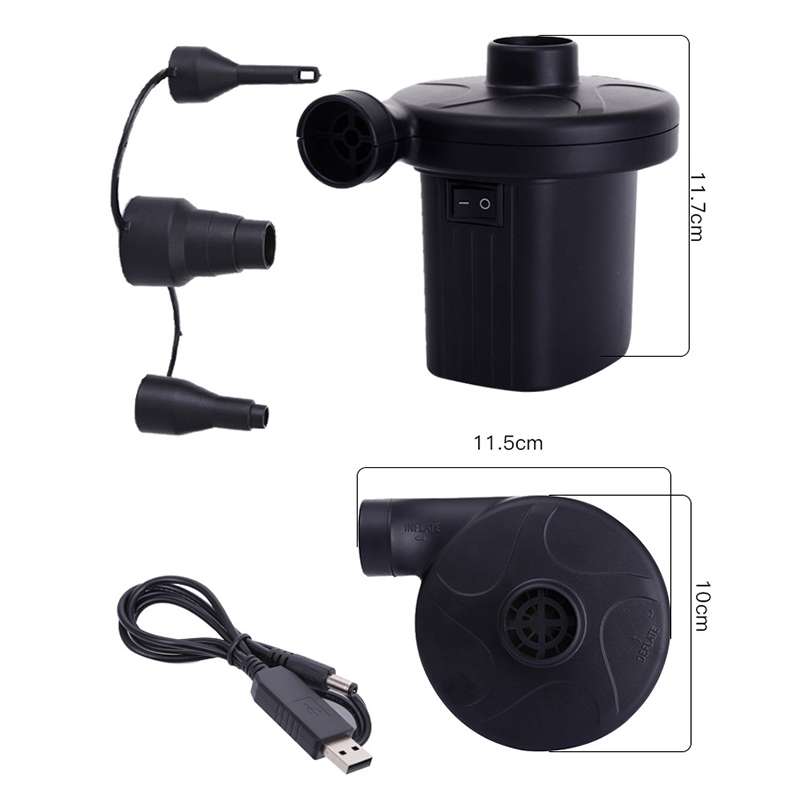 Car Portable Multifunctional Air Pump Tire Inflator Electric / USB Inflatable Pump