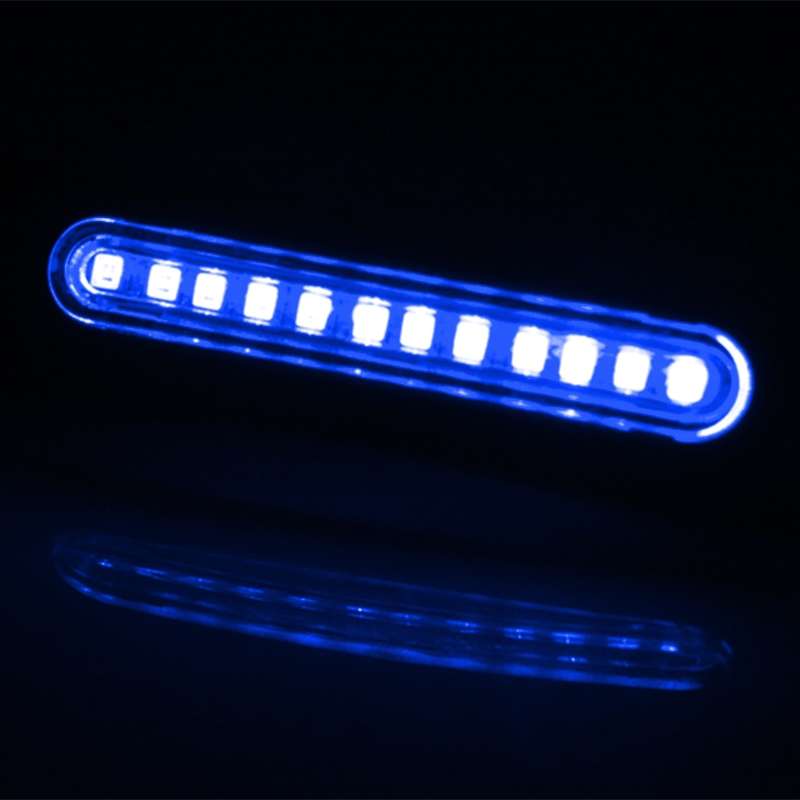 2 PCS D12V / 1W Motorcycle LED Waterproof Dynamic Blinker Side Lights Flowing Water Turn Signal Ligh