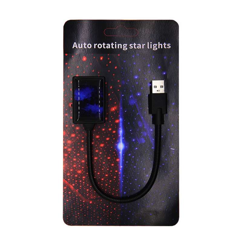 5V 0.1W IPX4 Car Rotating Star Lights Starry Sky Atmosphere Lamp (Blue Light)