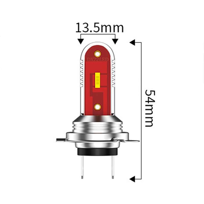 2 PCS H7 DC9-24V 7W 1200LM IP65 Car LED Fog Light (Ice Blue Light)