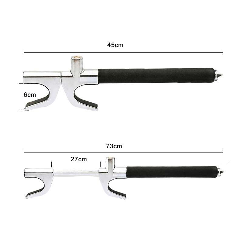 Car Adjustable Telescopic U Shape Steering Wheel Lock Anti-theft Cipher Lock with Safety Hammer