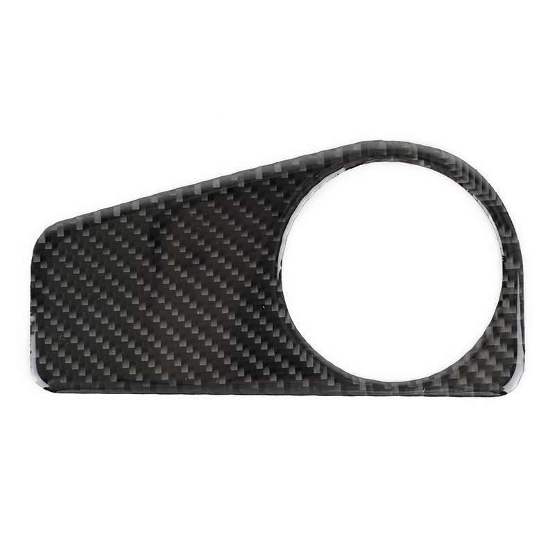 Car Carbon Fiber Headlight Switch Panel Decorative Sticker for Volkswagen Tiguan L, Low Configuratio