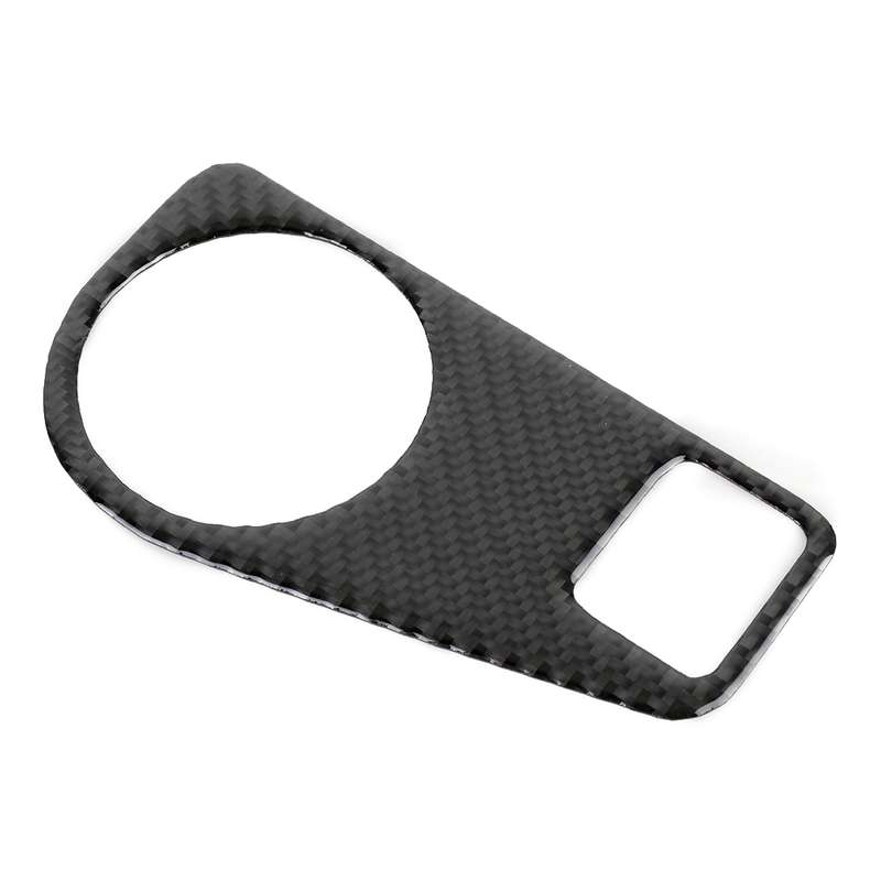 Car Carbon Fiber Headlight Switch Panel Decorative Sticker for Volkswagen Tiguan L, High Configurati