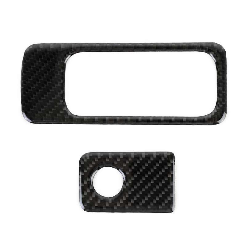 Car Carbon Fiber Front Passenger Seat Storage Handle Decorative Sticker for Volkswagen Tiguan L