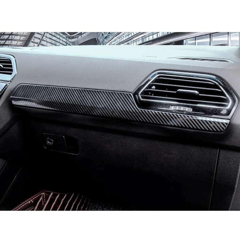 Car Carbon Fiber Dashboard Decorative Strip for Volkswagen Tiguan L