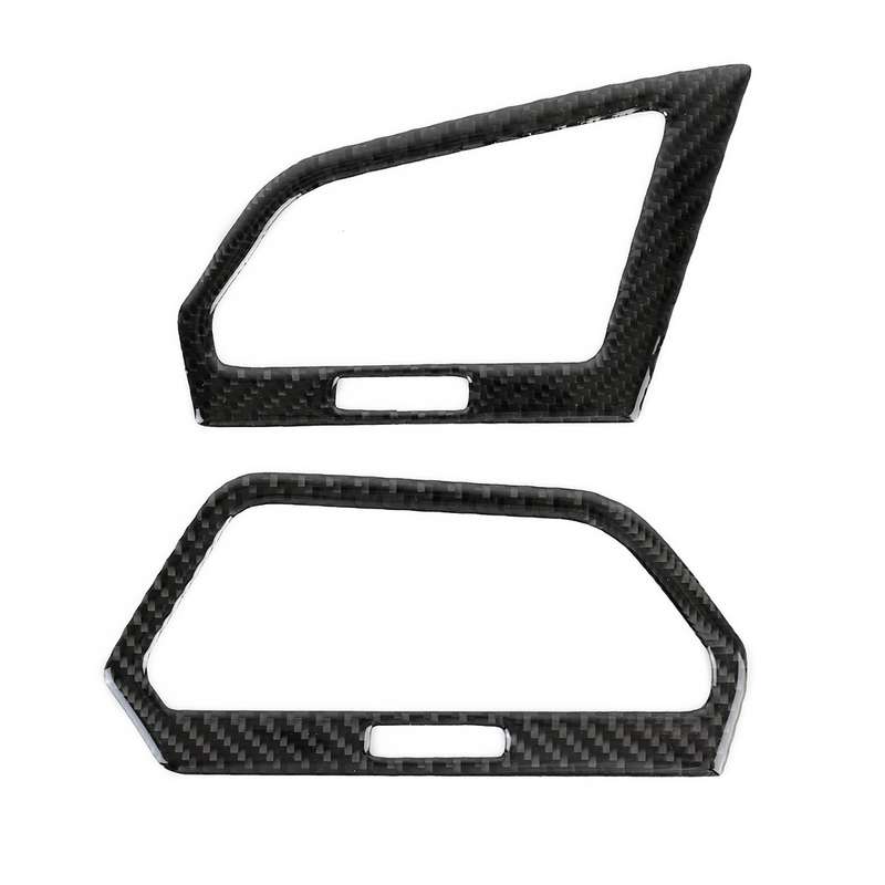 Car Carbon Fiber Central Control Side Air Outlet Frame Decorative Sticker for Volkswagen Tiguan L