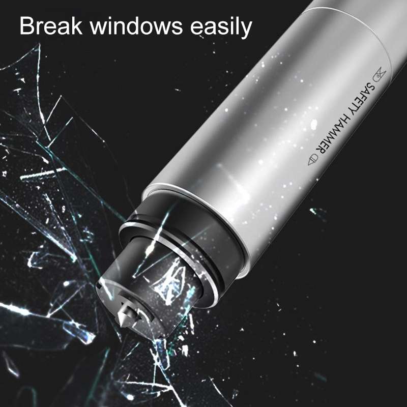 2 in 1 Car Multifunctional Safety Rescue Hammer Life Saving Escape Emergency Hammer Seat Belt Cutter