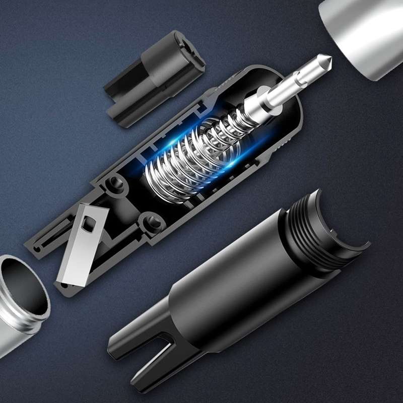2 in 1 Car Multifunctional Safety Rescue Hammer Life Saving Escape Emergency Hammer Seat Belt Cutter