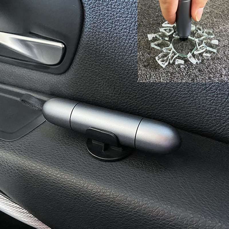 2 in 1 Car Multifunctional Safety Rescue Hammer Life Saving Escape Emergency Hammer Seat Belt Cutter