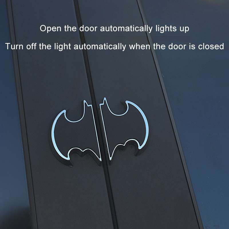 2 PCS Car LED Door Warning Lights Anti-collision Door Opening Lamp Flashing Lights (Black)