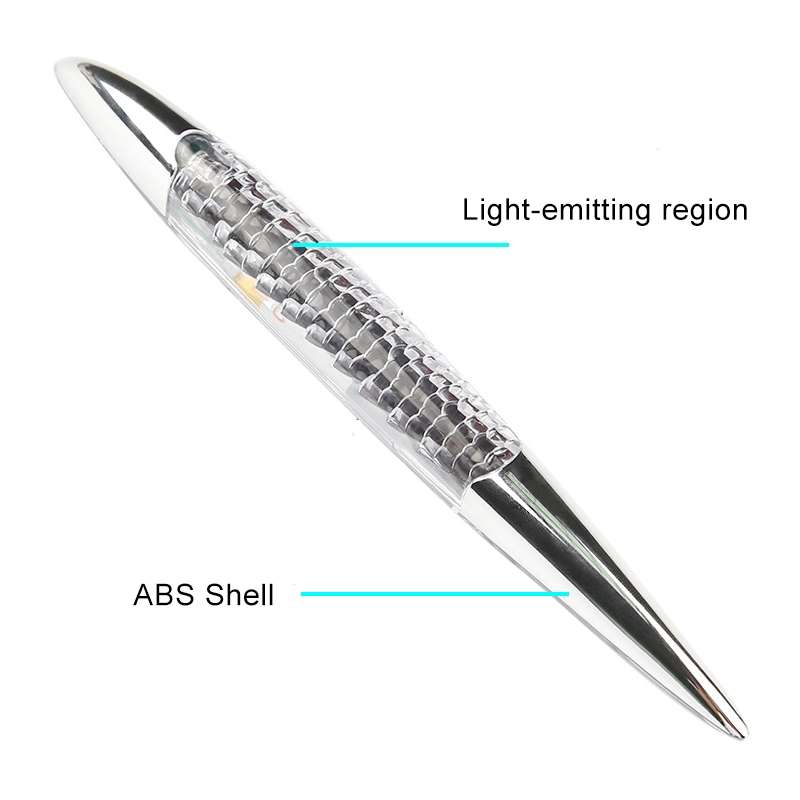 Car Solar Shark Gill Warning Lights Car Door Anti-collision Rear-end Collision LED Dlashing Lamp, Mo