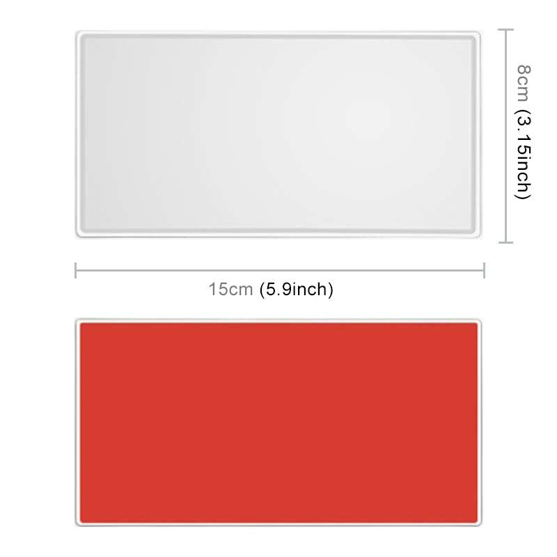 Portable Car Sunshade Makeup Mirror Stainless Steel Vanity Mirror, Size: 150 x 80mm
