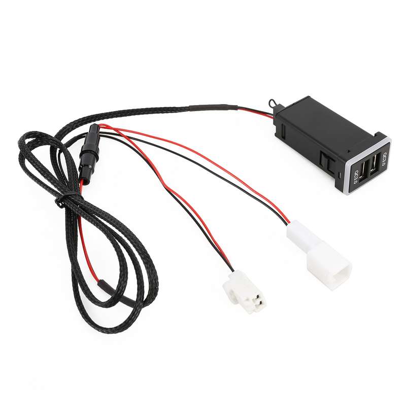 Car QC3.0 Fast Charge USB Interface Modification Charger for Toyota, Cigarette Lighter to Take Power