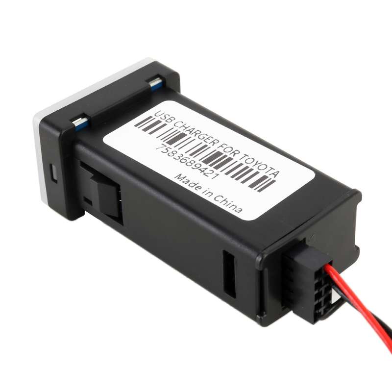 Car QC3.0 Fast Charge USB Interface Modification Charger for Toyota, Cigarette Lighter to Take Power