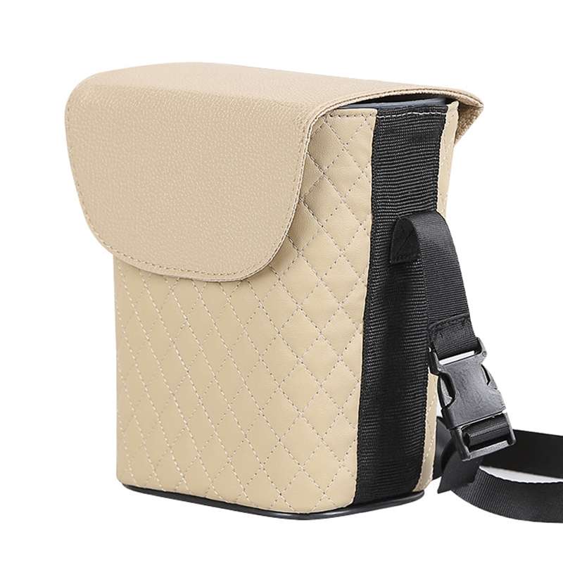 Car Back Seat Hook Garbage Can Car Storage Box (Black)