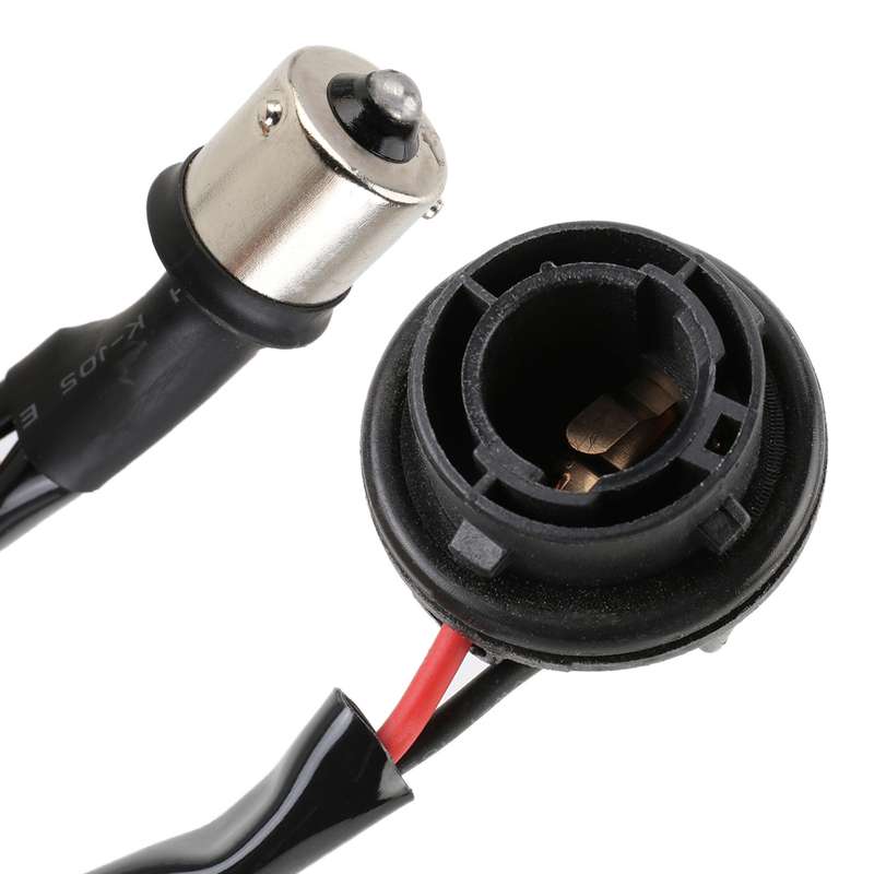 2 PCS 1156 / BAU15S DC12V 50W 6 Ohms Turn Signal / Reversing Light / Brake Light Split Dual Resistan
