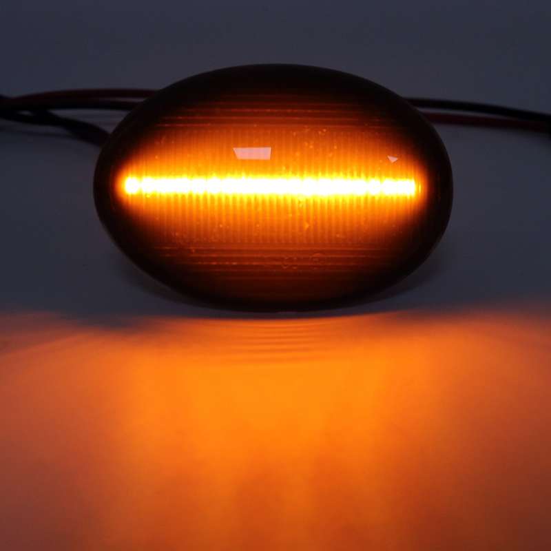 2 PCS DC12V / 3W Car LED Dynamic Blinker Side Lights Flowing Water Turn Signal Light for BMW Mini Co