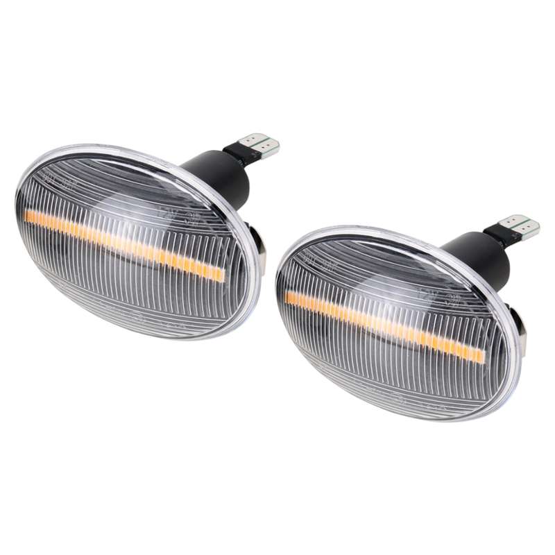 2 PCS DC12V / 3W Car LED Dynamic Blinker Side Lights Flowing Water Turn Signal Light for BMW Mini Co