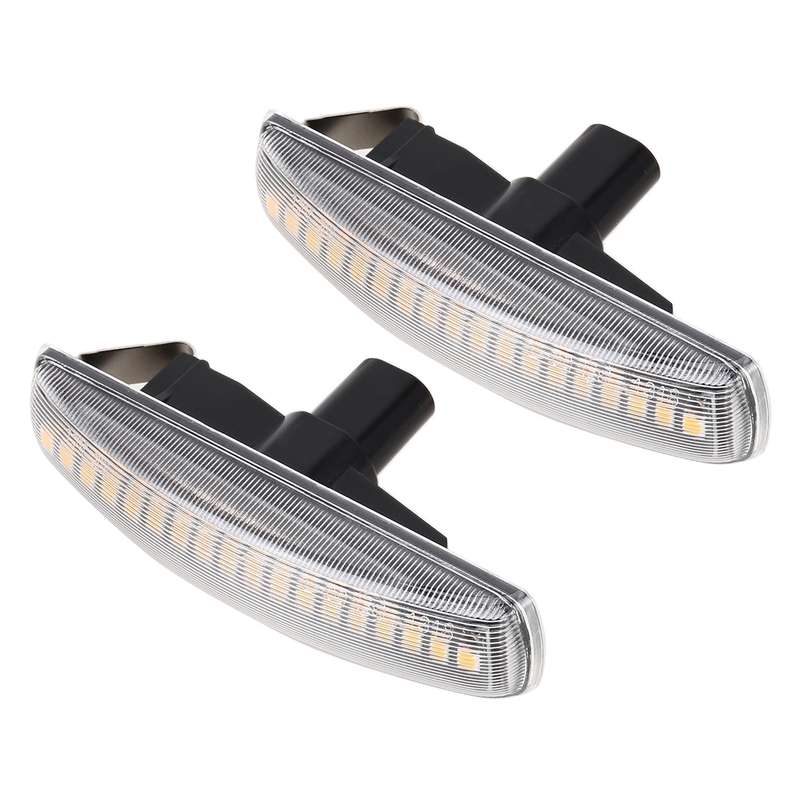 2 PCS DC12V / 3W Car LED Dynamic Blinker Side Lights Flowing Water Turn Signal Light for Land Rover,