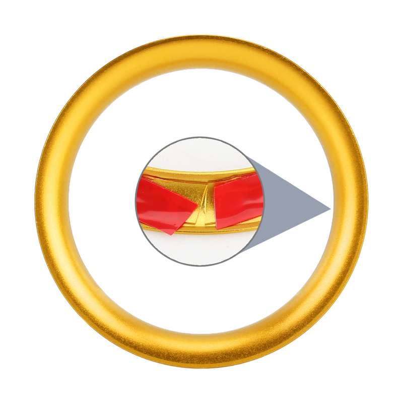 8 PCS Car Aluminum Alloy Air Conditioner Knob Case and Base for Honda XR-V (Gold)