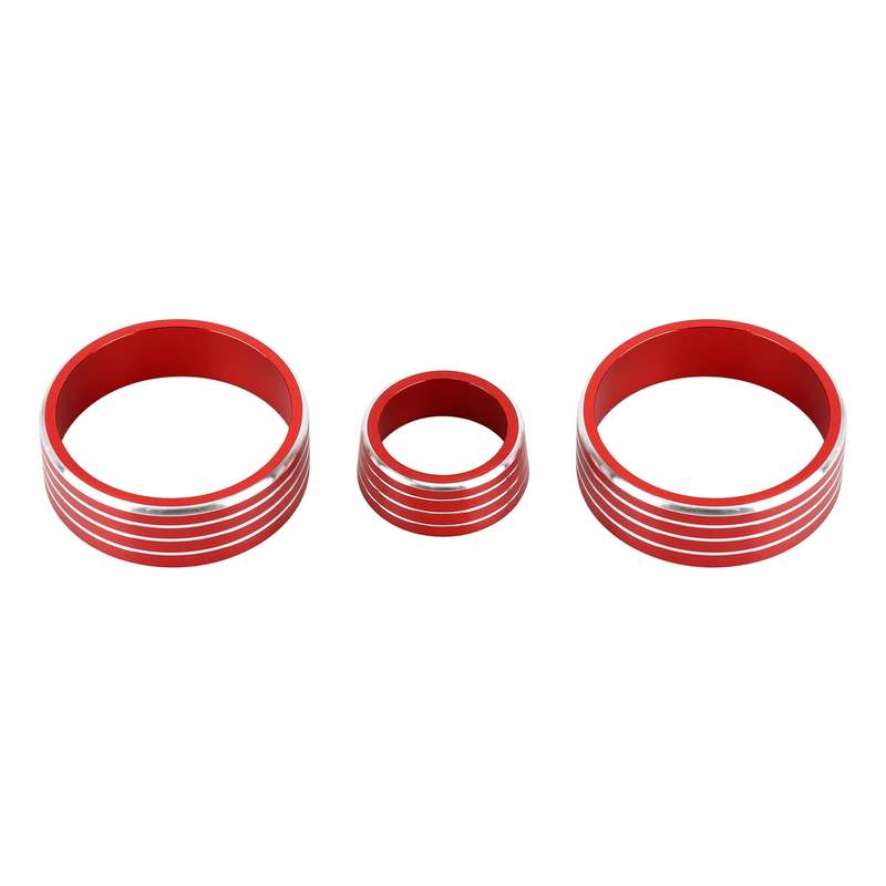3 PCS Car Aluminum Alloy Air Conditioner Knob Case for Honda VEZEL / XR-V / Fit / GIENIA / City(Blac