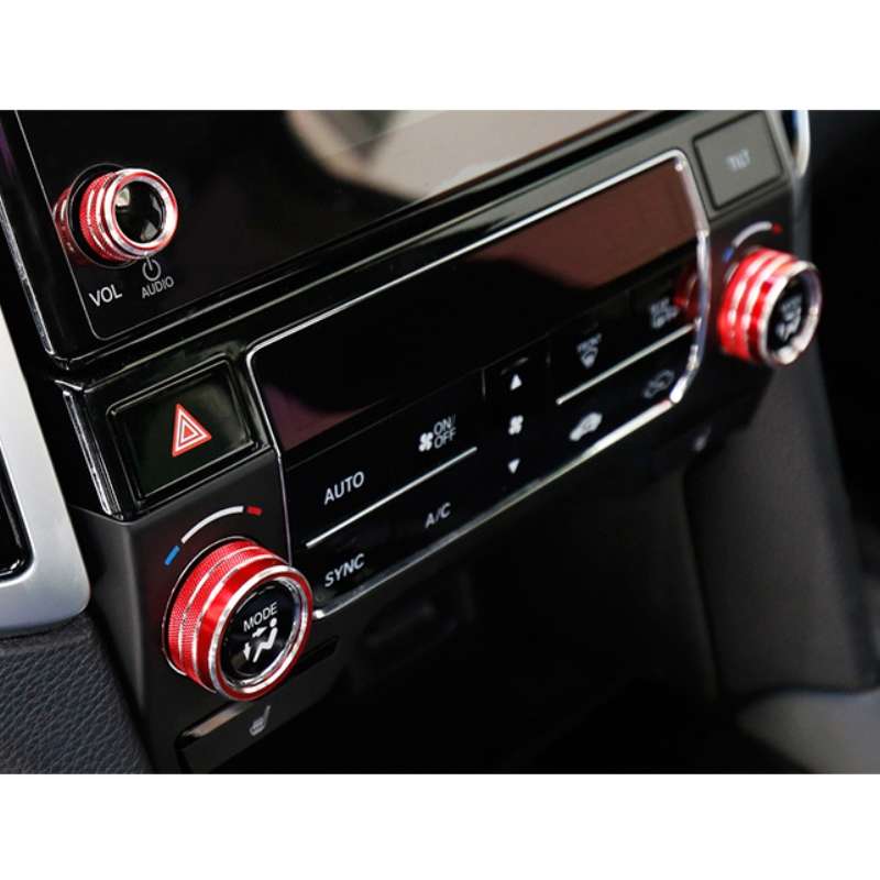 3 PCS Car Metal Air Conditioner Knob Case for Honda AVANCIER / URV (Blue)