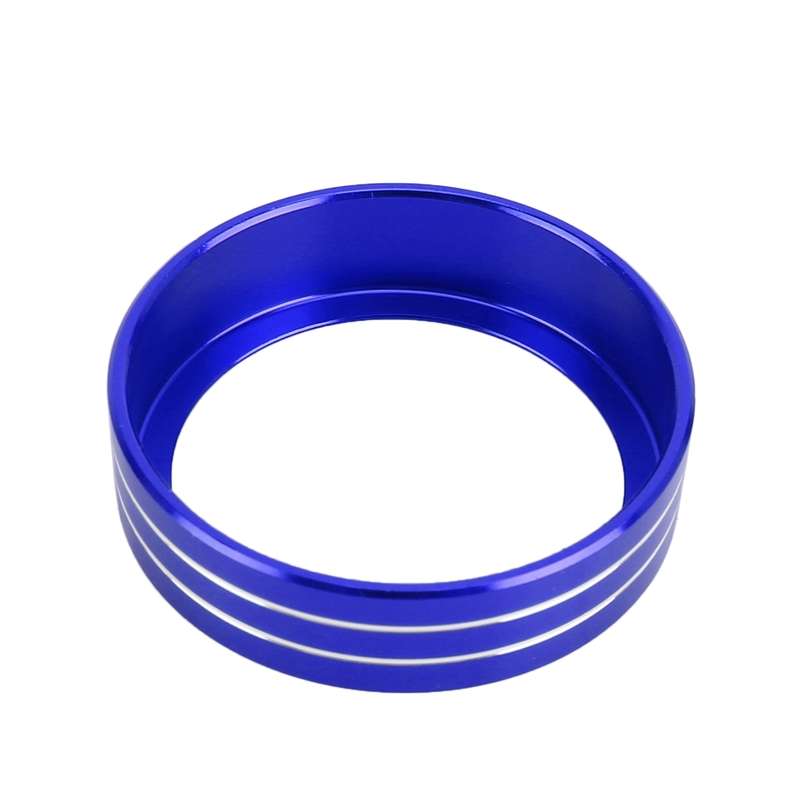 2 PCS Car Metal Air Conditioner Knob Case for Nissan X-TRAIL (Blue)