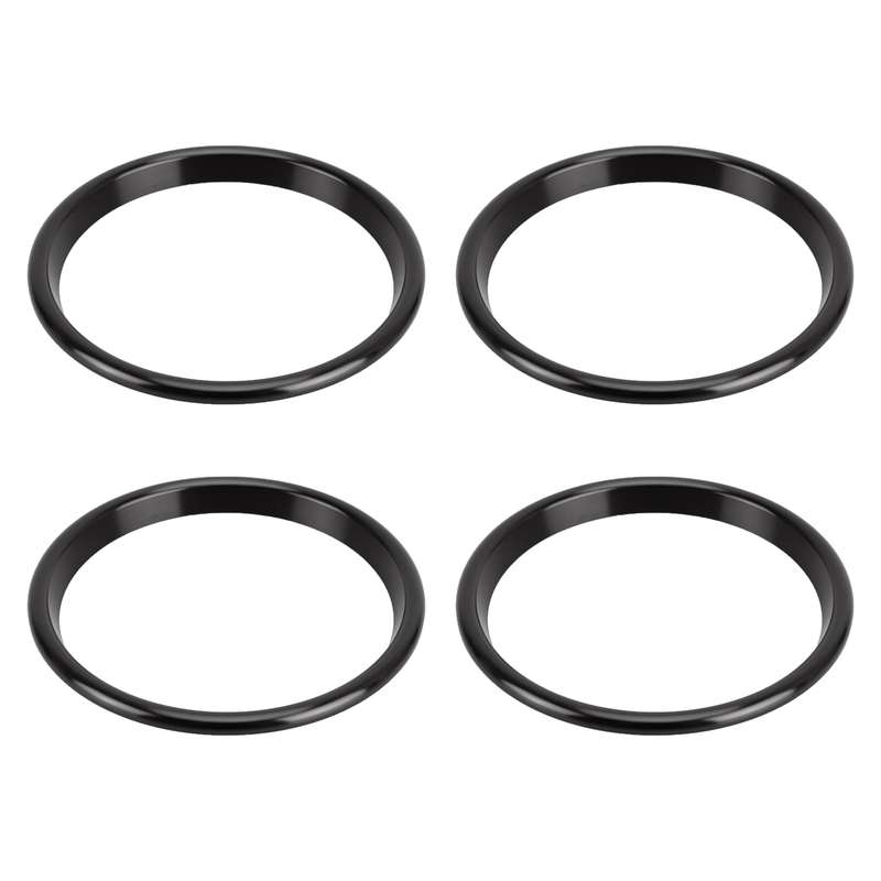 4 PCS Car Metal Air Outlet Decorative Outside Ring for Audi A3 / S3 / Q2L (Silver)