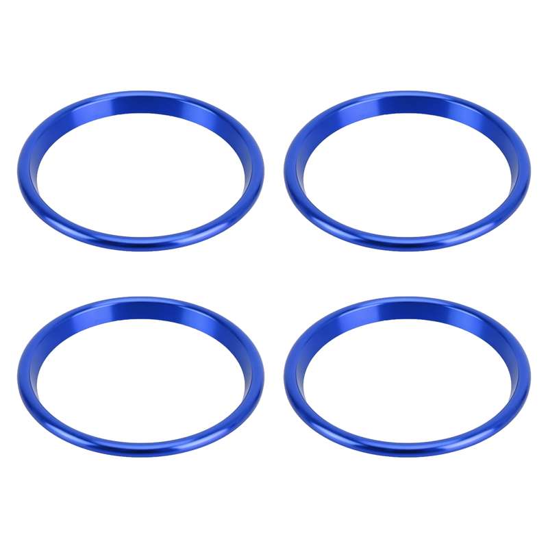 4 PCS Car Metal Air Outlet Decorative Outside Ring for Audi A3 / S3 / Q2L (Silver)