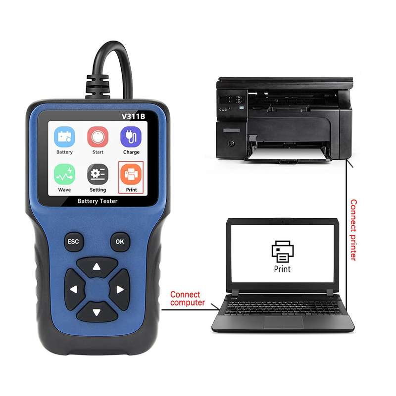 V311B Car 12V Handheld Battery Tester