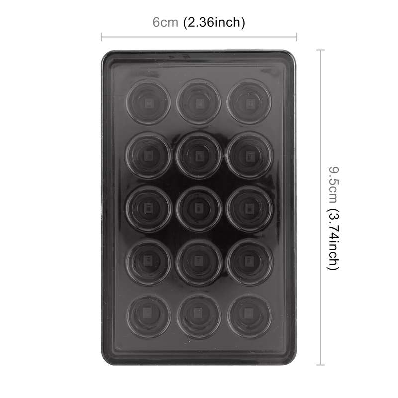 DC12V 1W Car Square Highlight Brake Lights Reversing Light with 15LEDs SMD-3528 (Black)