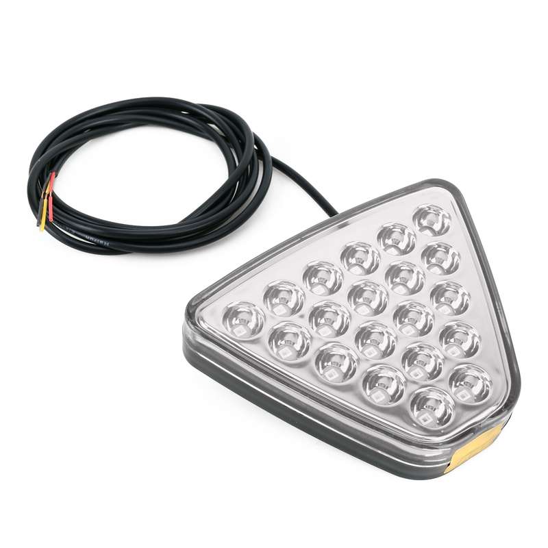 DC12V 1W Car Triangle Highlight Brake Lights Reversing Light with 20LEDs SMD-3528 (Red)