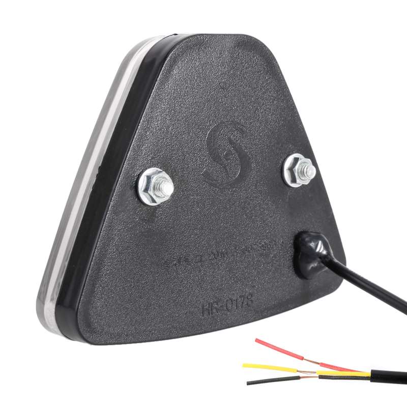 DC12V 1W Car Triangle Highlight Brake Lights Reversing Light with 20LEDs SMD-3528 (Red)