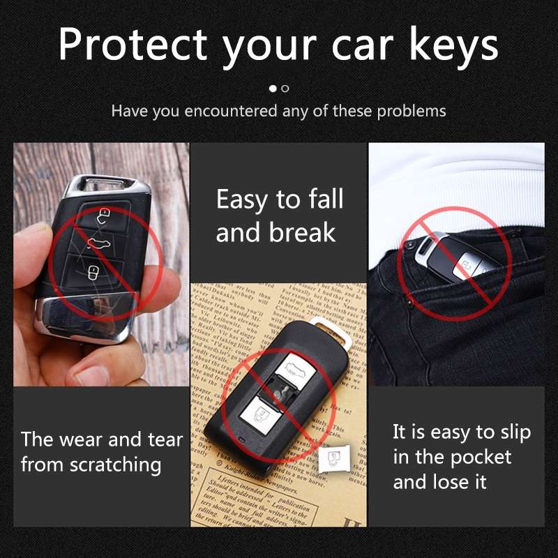 For Mazda Smart 3-button Car TPU Key Protective Cover Key Case with Key Ring (Silver)