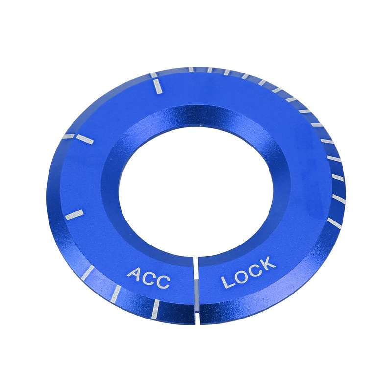 For Mercedes-Benz Metal Ignition Key Ring, Diameter: 4.8cm (Blue)