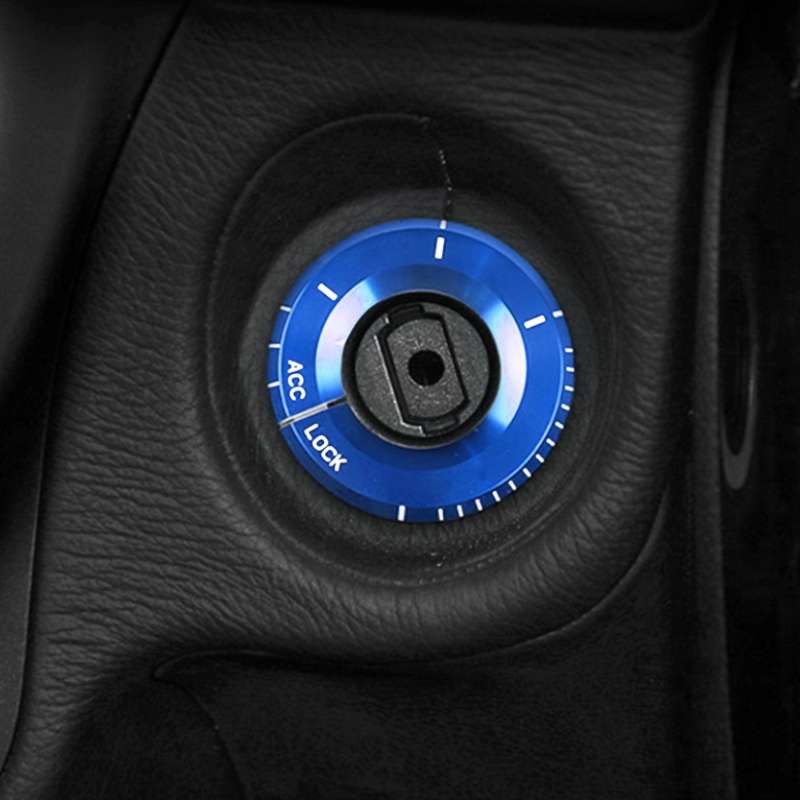 For Mercedes-Benz Metal Ignition Key Ring, Diameter: 4.8cm (Blue)